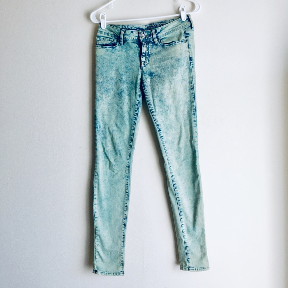 Bullhead Black Greenish-blue Jeans